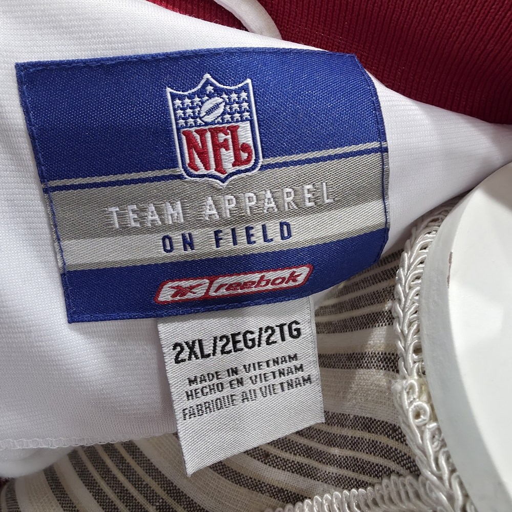 Reebok SF 49ers White and Red Team Apparel Jacket - Picture 6 of 8